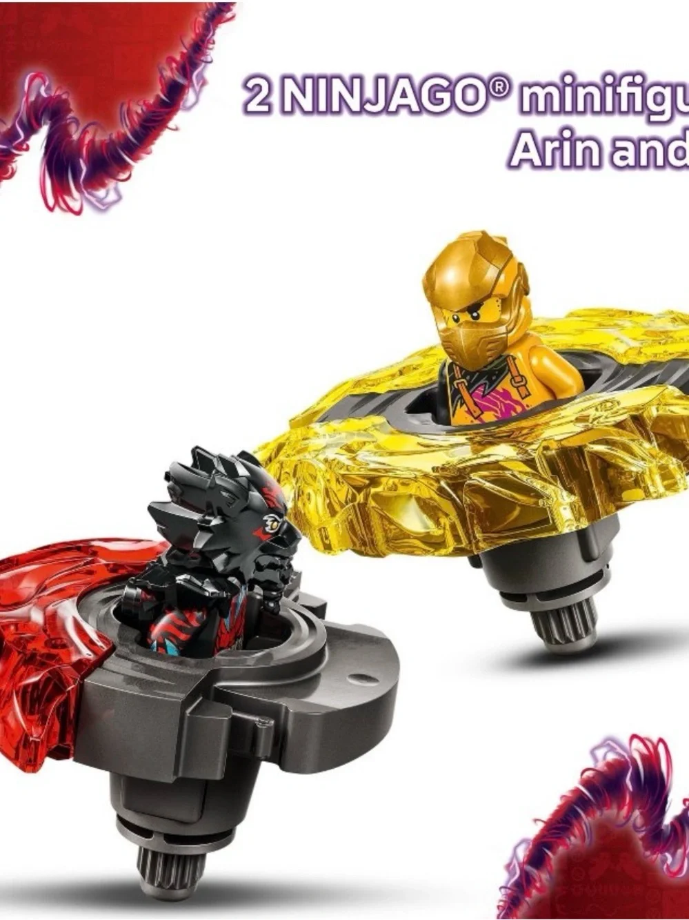 LEGO NINJAGO Dragons Rising 71826 Dragon Spinjitzu Battle Pack 186pcs Arin Ras